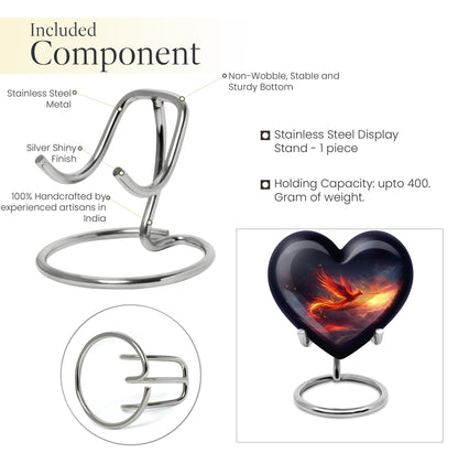Heart Shaped Phoenix Urn