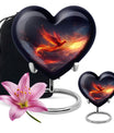 Heart Shaped Phoenix Urn