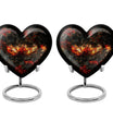 10-inch Phoenix Heart Urn, adult burial urn made 