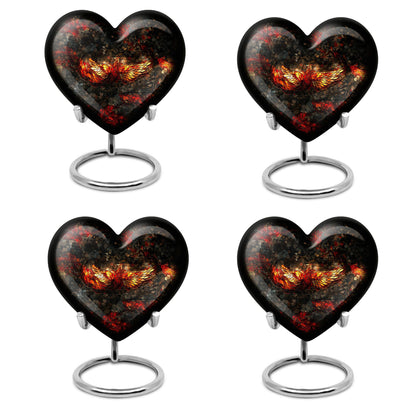 10-inch Phoenix Heart Urn, adult burial urn made 