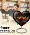 10-inch Phoenix Heart Urn, adult burial urn made 