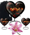 10-inch Phoenix Heart Urn, adult burial urn made 