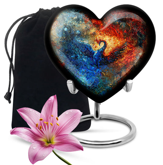 heart-shaped Phoenix Urn