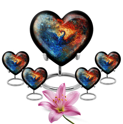 heart-shaped Phoenix Urn