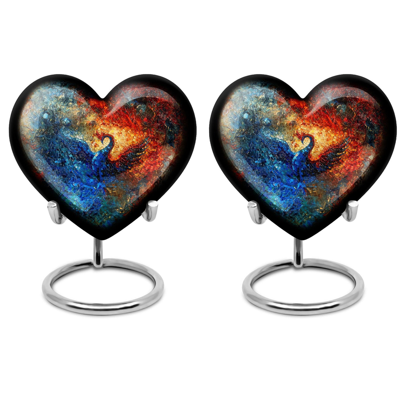 heart-shaped Phoenix Urn