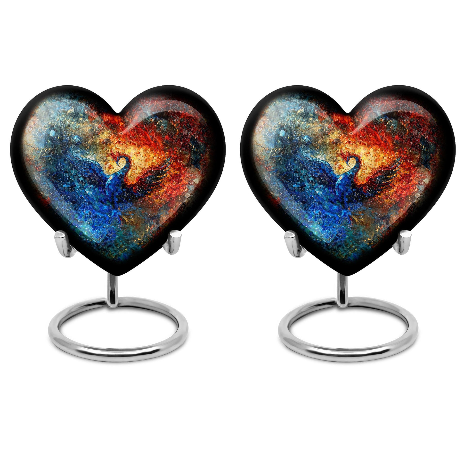 heart-shaped Phoenix Urn