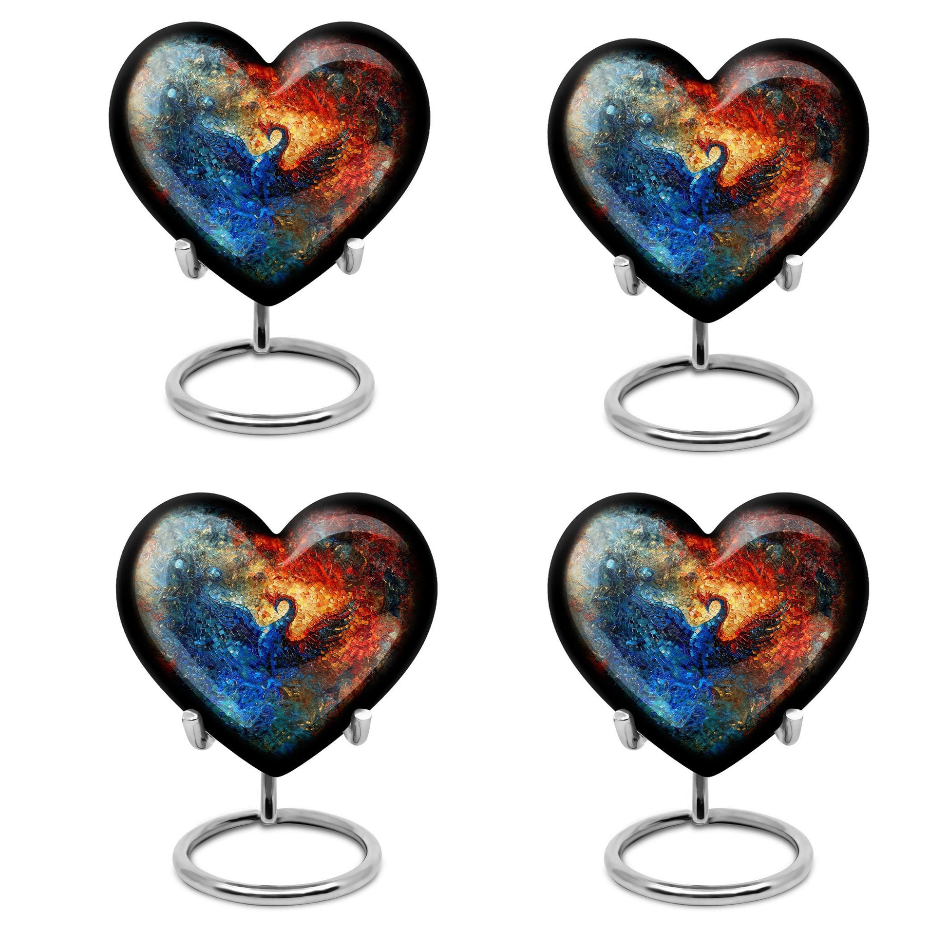 heart-shaped Phoenix Urn