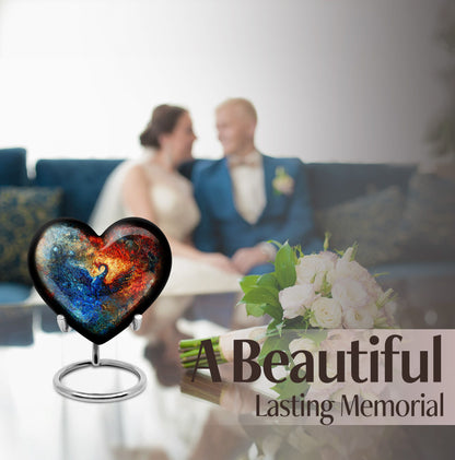 heart-shaped Phoenix Urn
