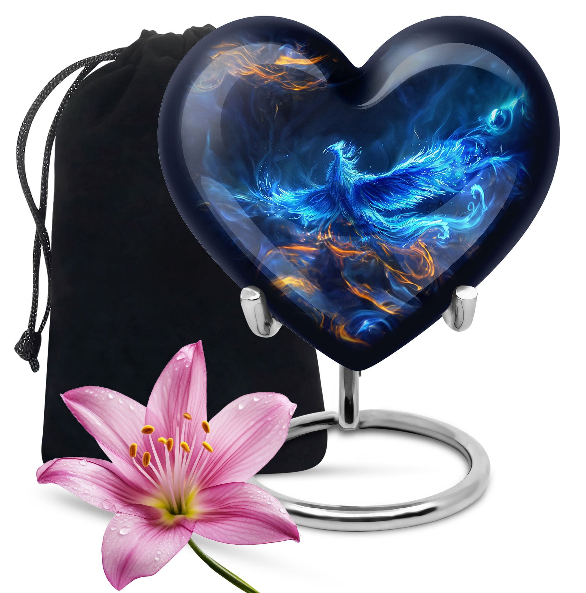 Phoenix Urn Heart design