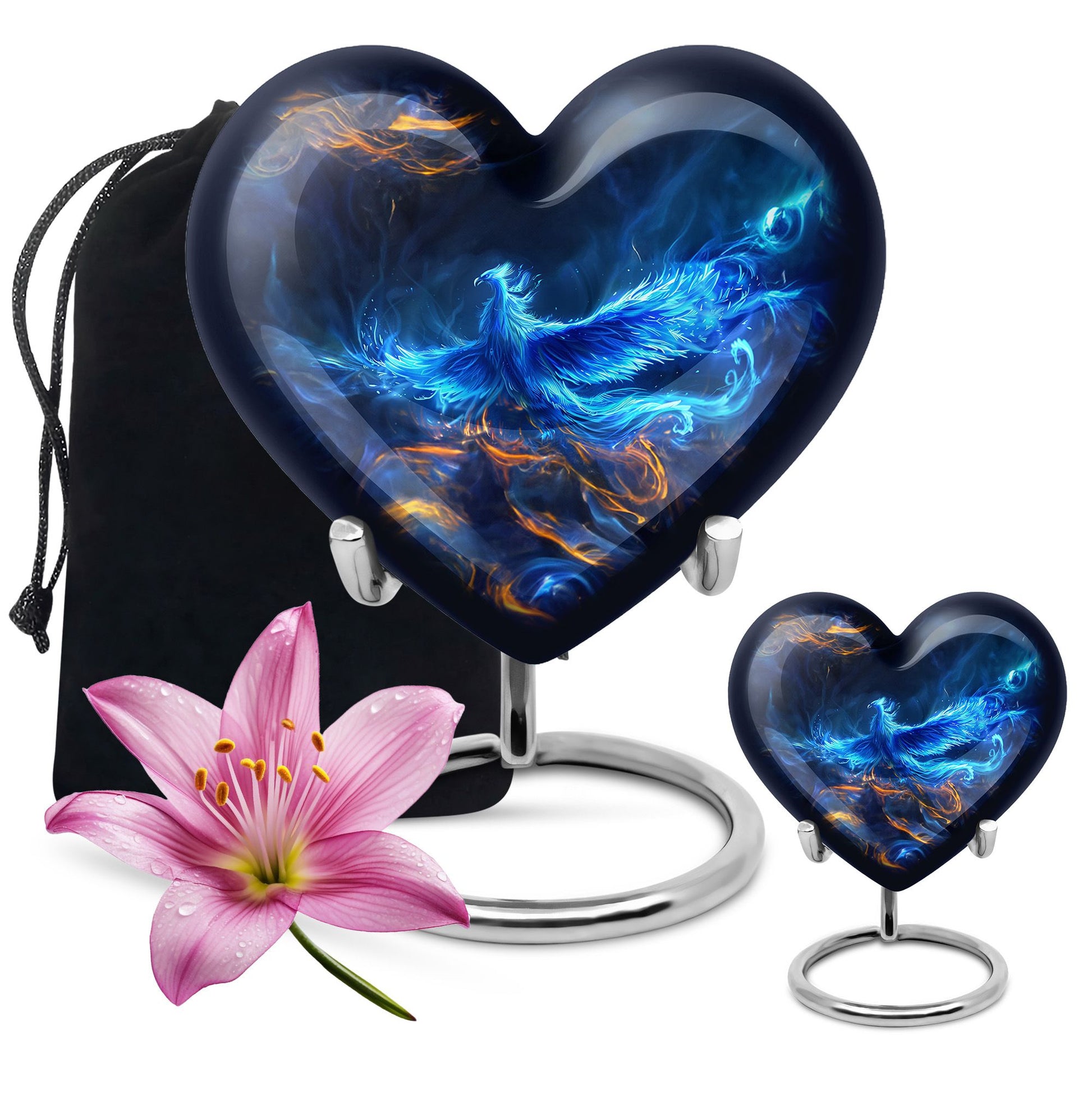 Phoenix Urn Heart design