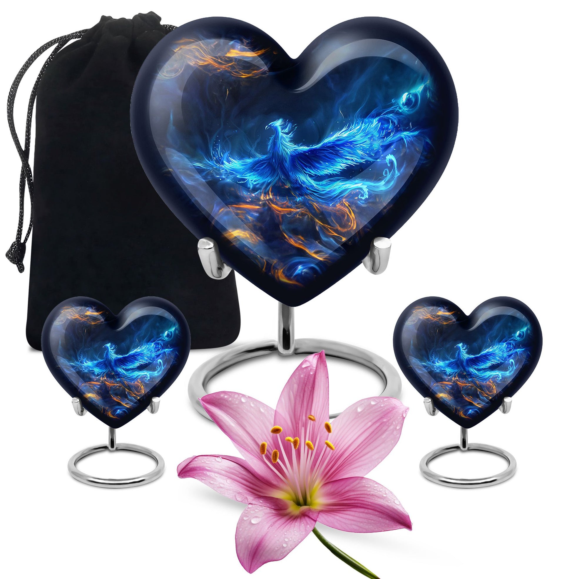 Phoenix Urn Heart design
