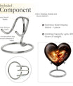10-inch Phoenix Heart Urn, aluminum cremation personalized urn for adult human ashes