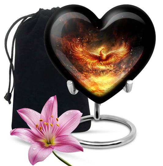 large Phoenix burial urn for human ashes