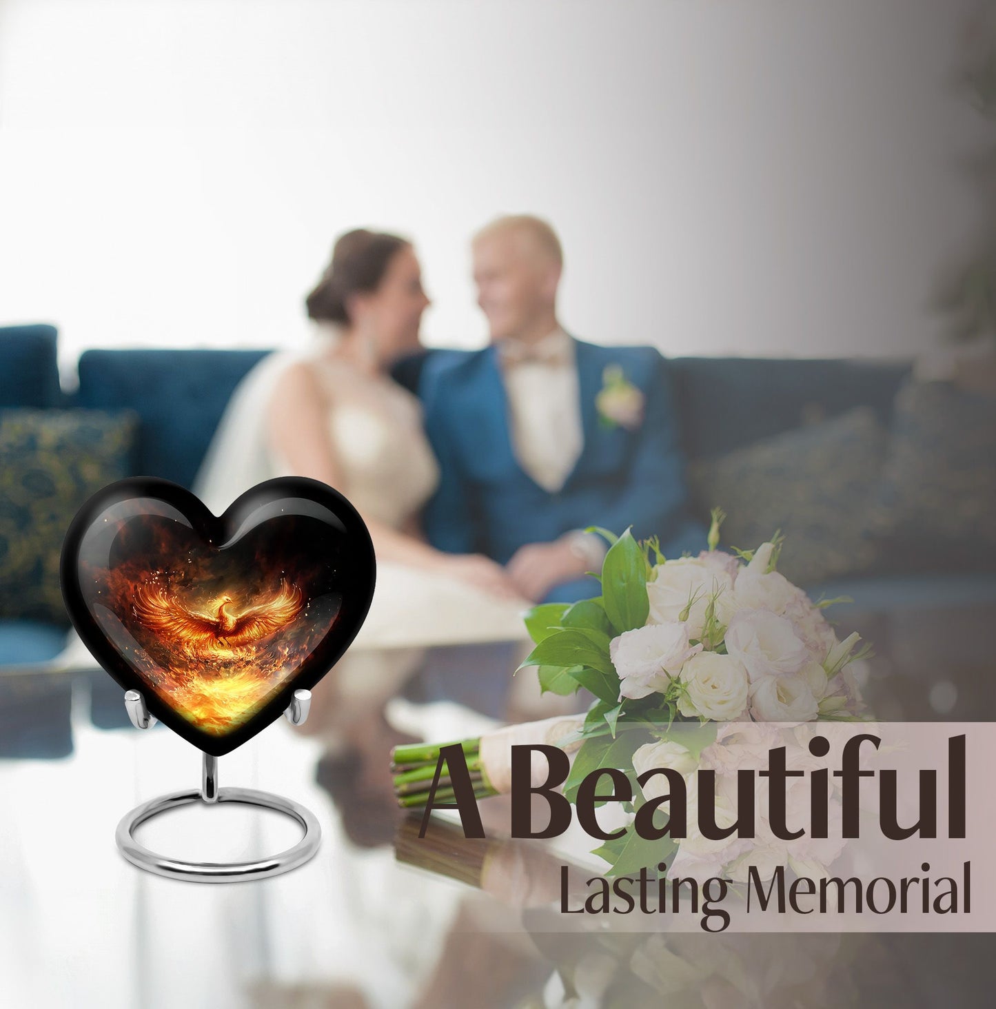 large Phoenix burial urn for human ashes