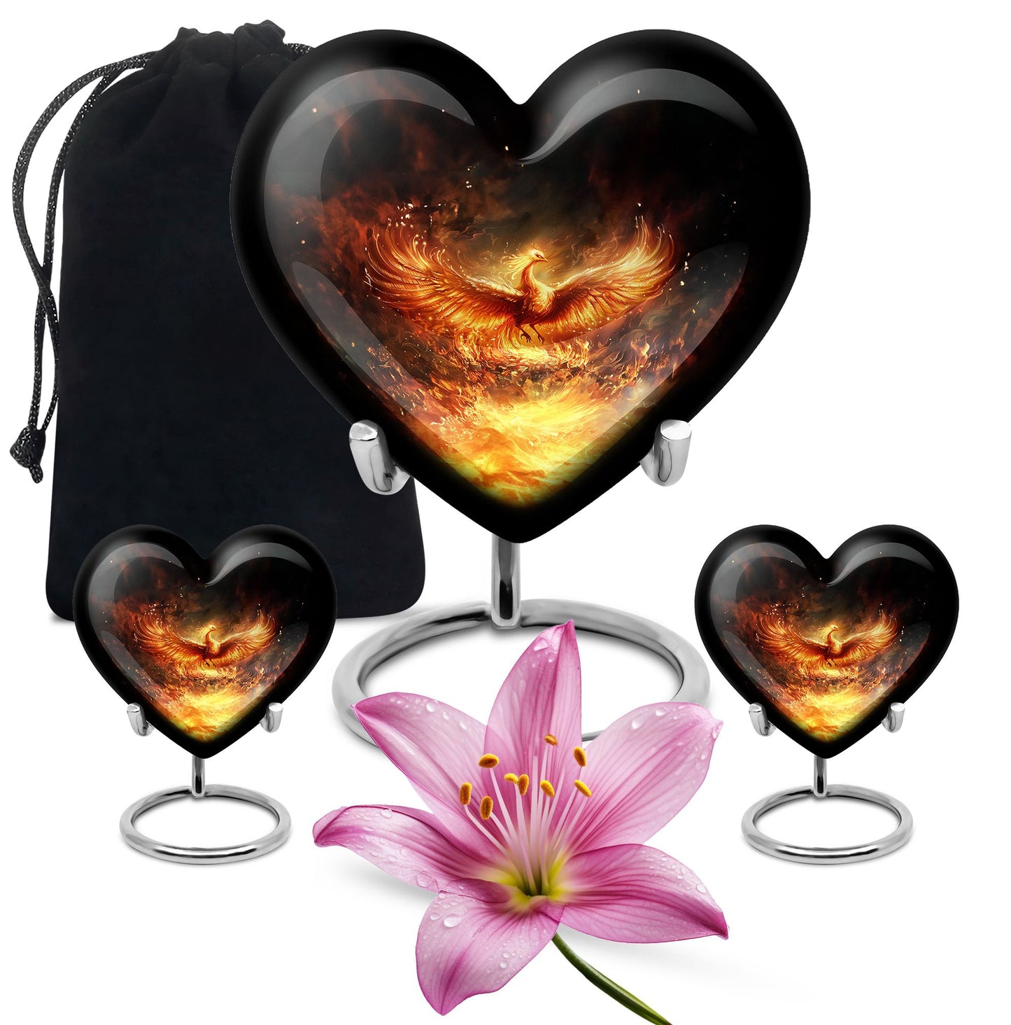 large Phoenix burial urn for human ashes