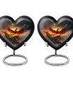 abstract heart-shaped Phoenix urn.