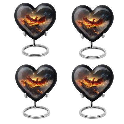 abstract heart-shaped Phoenix urn.