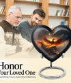 abstract heart-shaped Phoenix urn.