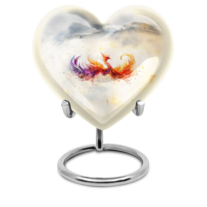Phoenix Heart Urn for mom