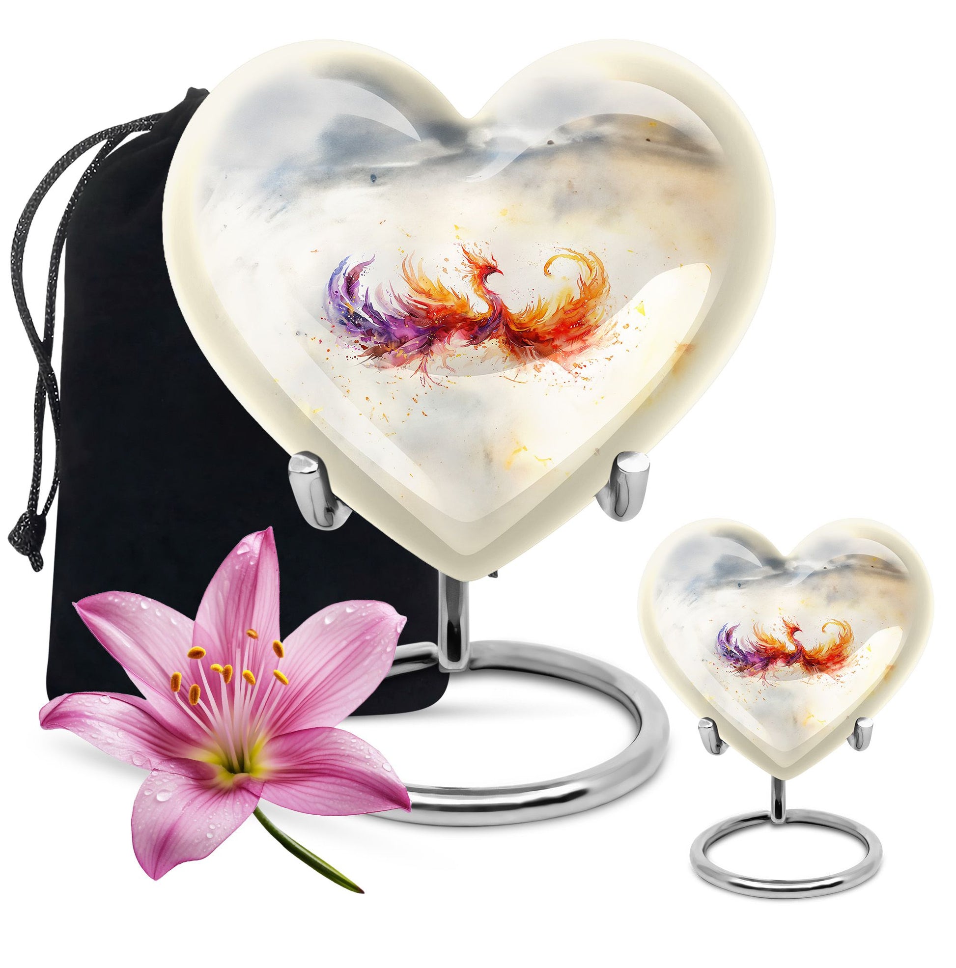 Phoenix Heart Urn for mom
