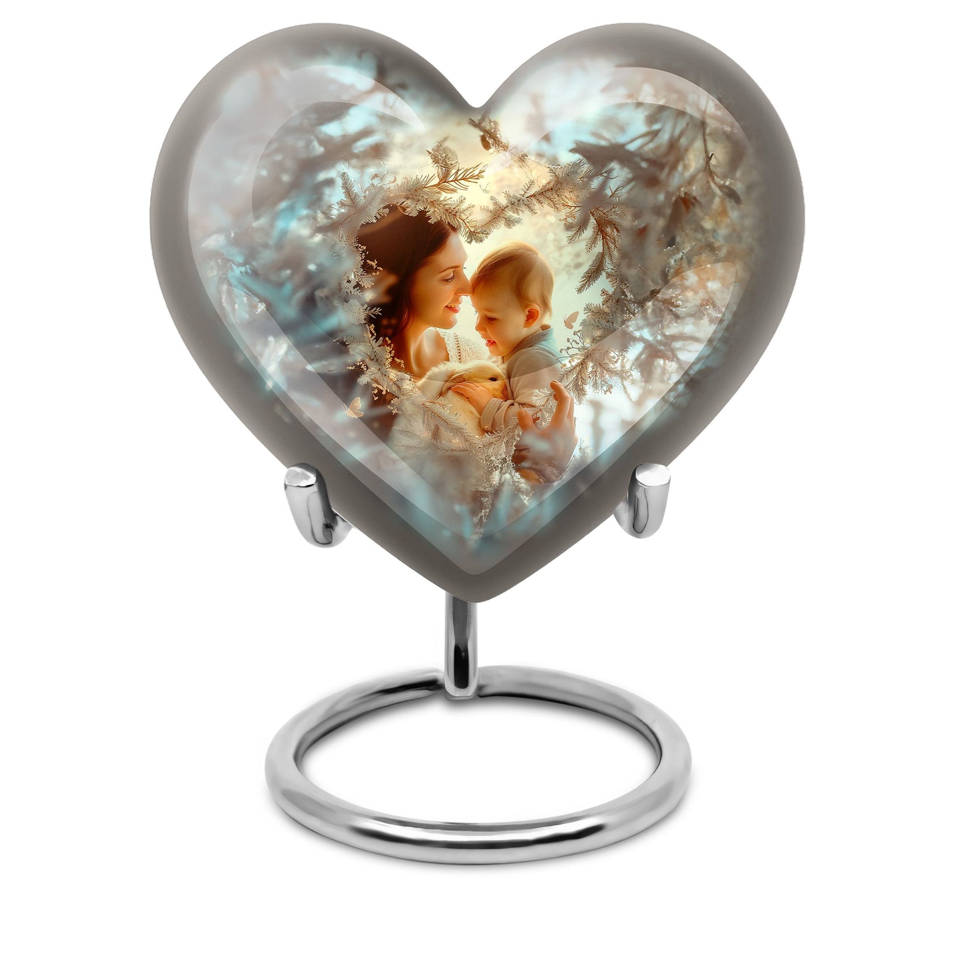 Child & Mother Memorial Urn For Human Ashes - Funeral Urn For Parents