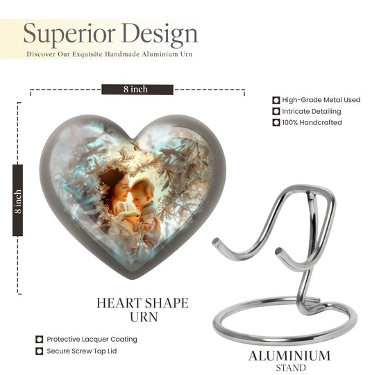 Mother Love Urn, Heart-shaped