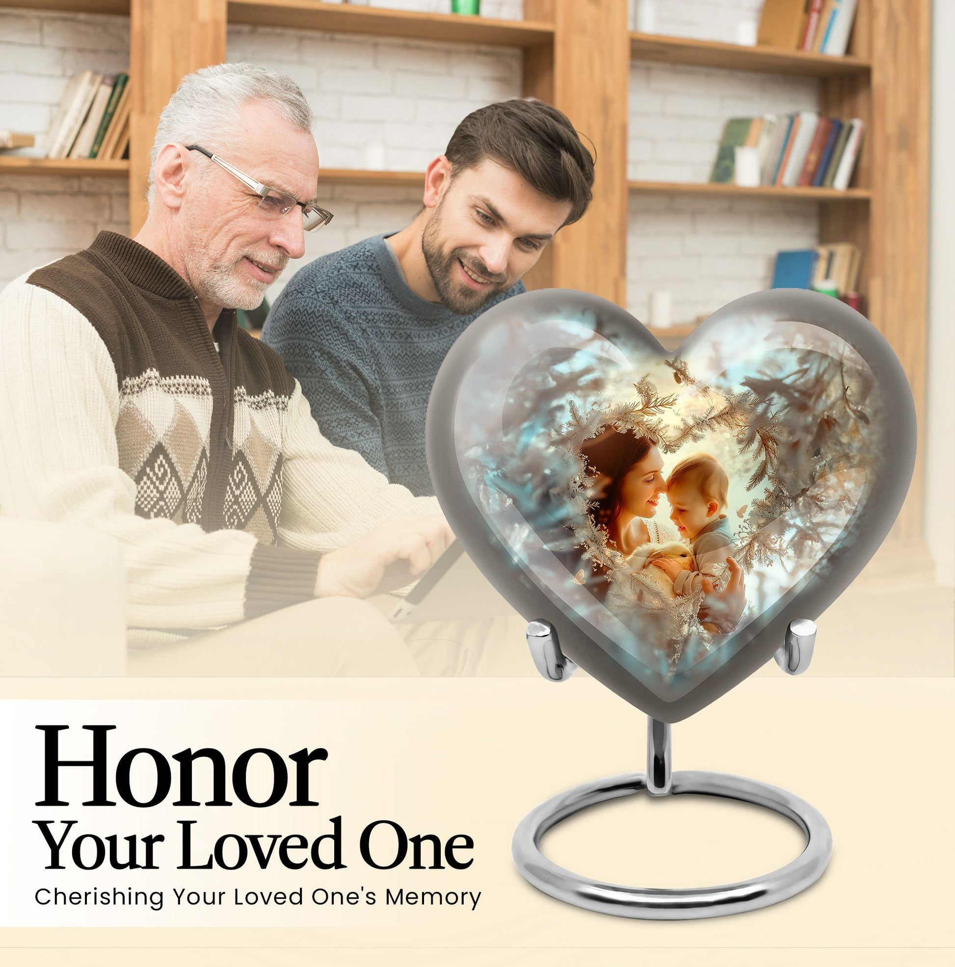 Mother Love Urn, Heart-shaped