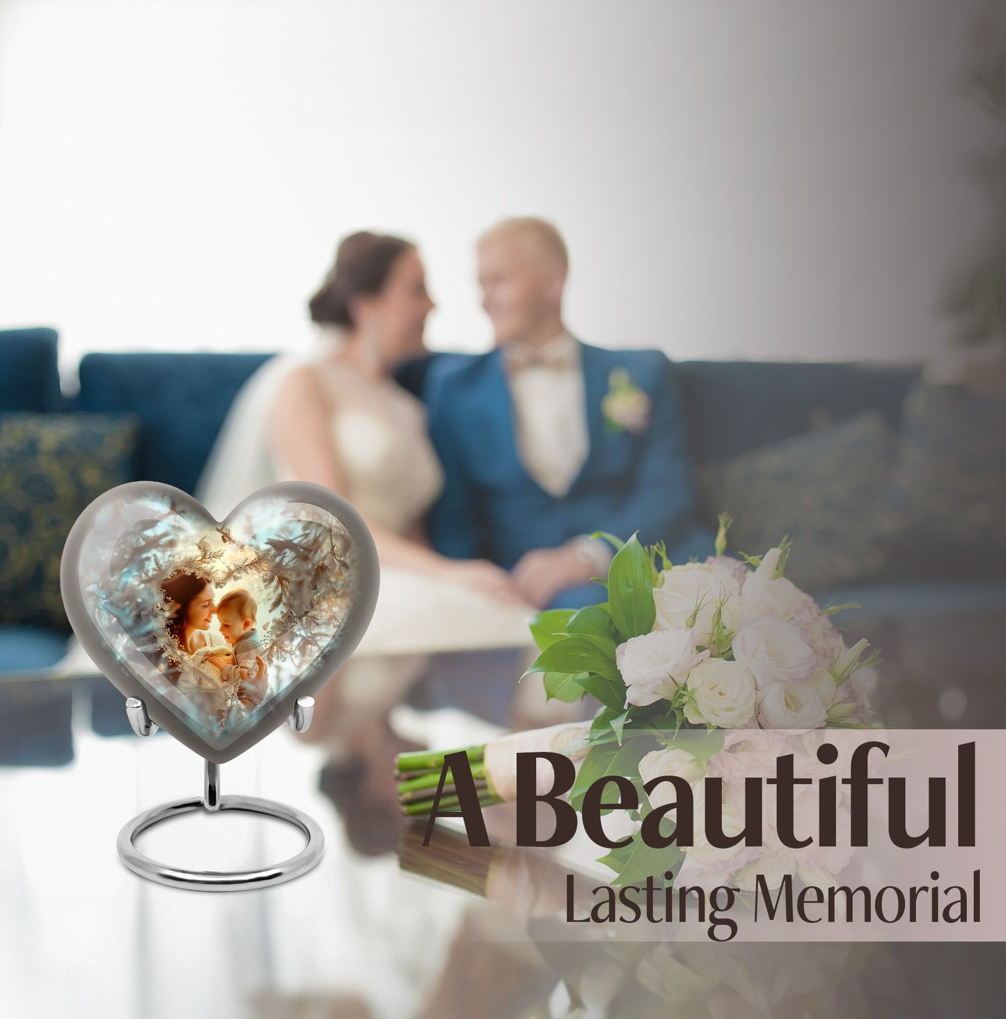 Mother Love Urn, Heart-shaped