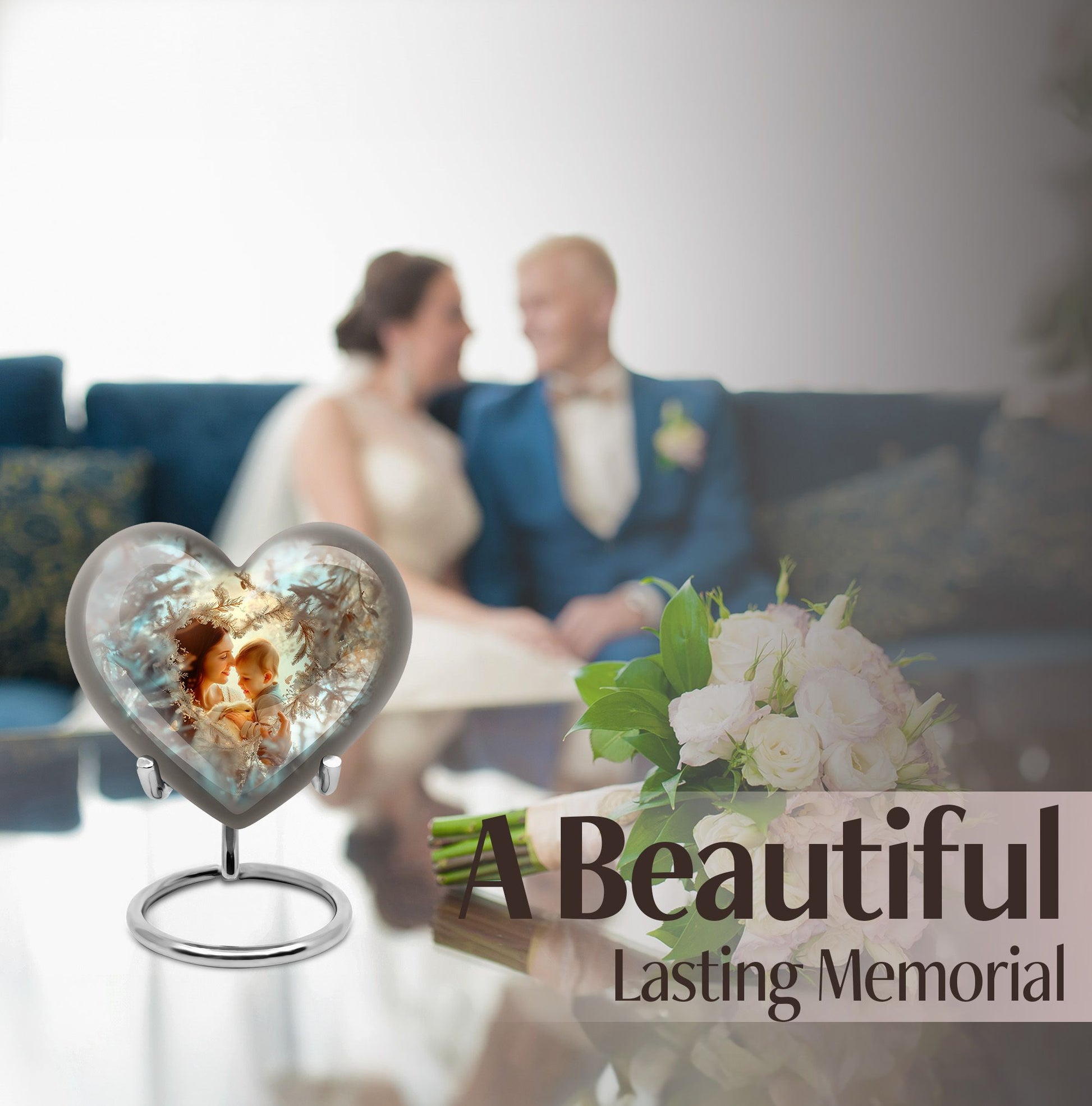 Mother Love Urn, Heart-shaped