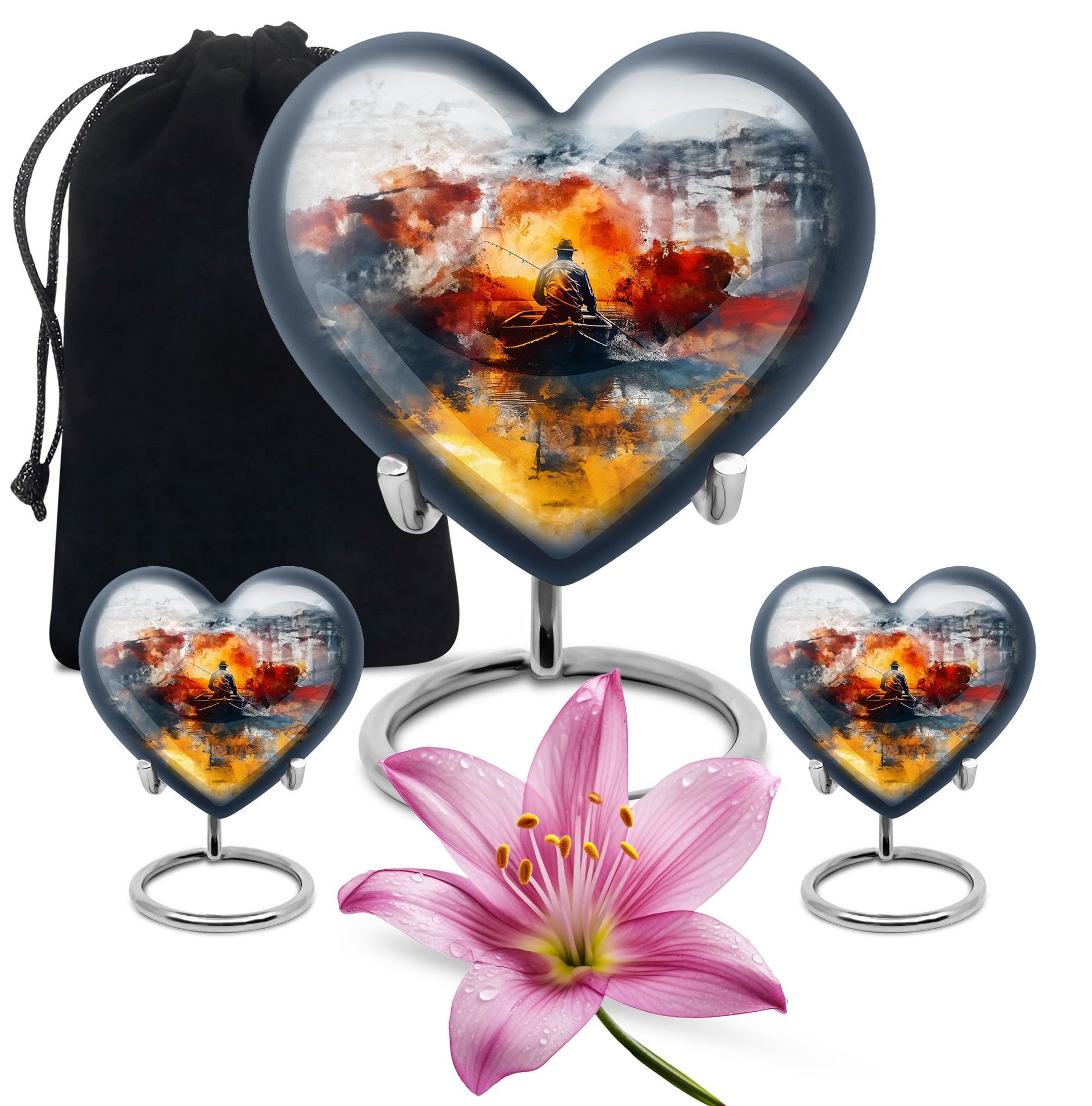 Fishing Boat Memorial Urns For Adults - Fishermen Urn For Human Ashes