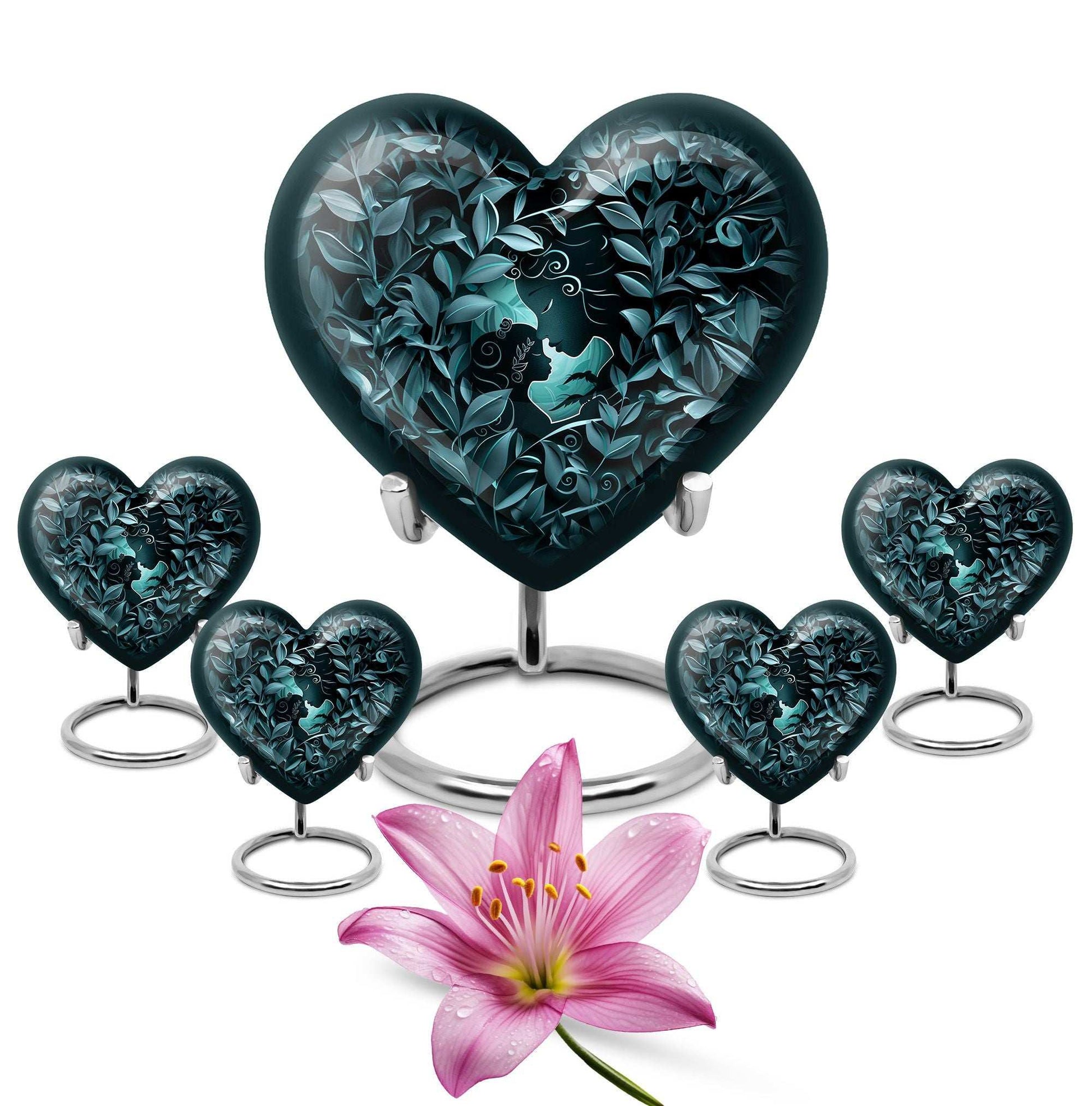 large Mother Love Heart Urn