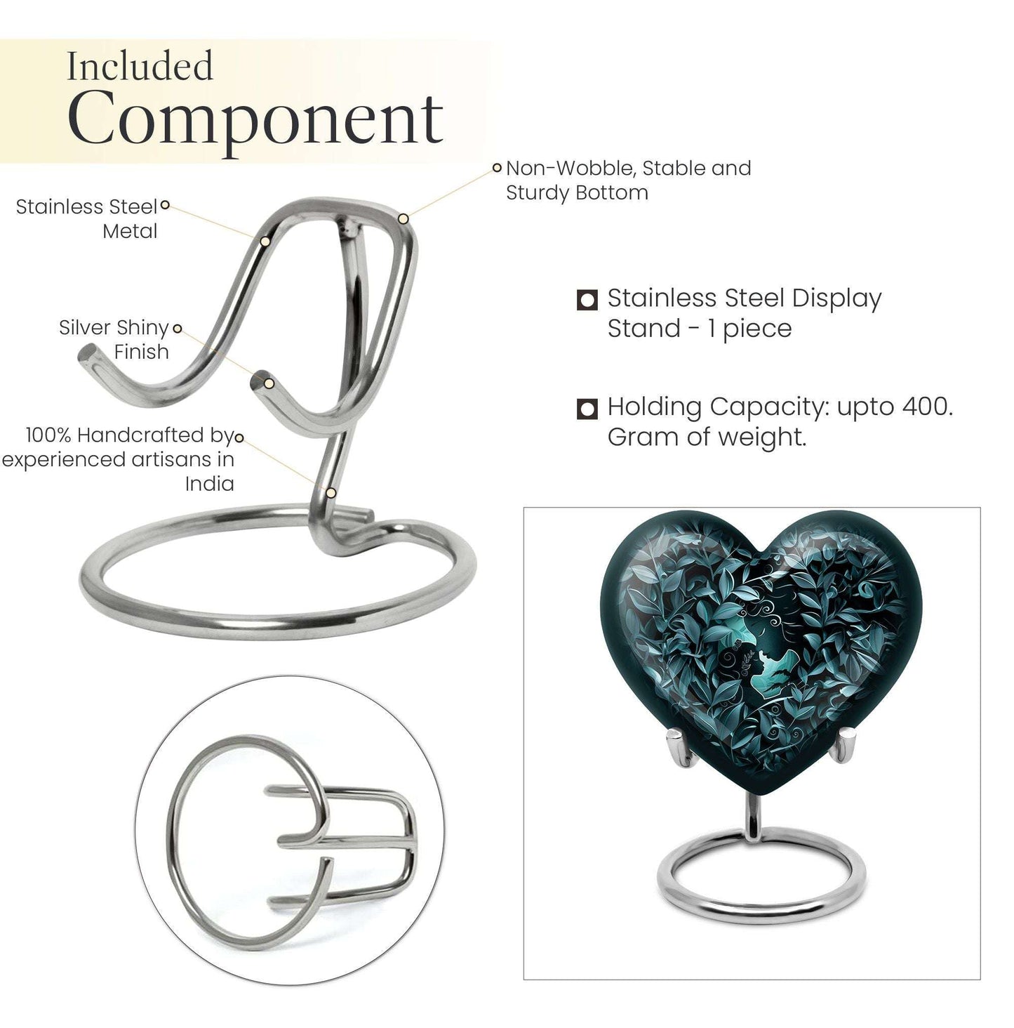 large Mother Love Heart Urn
