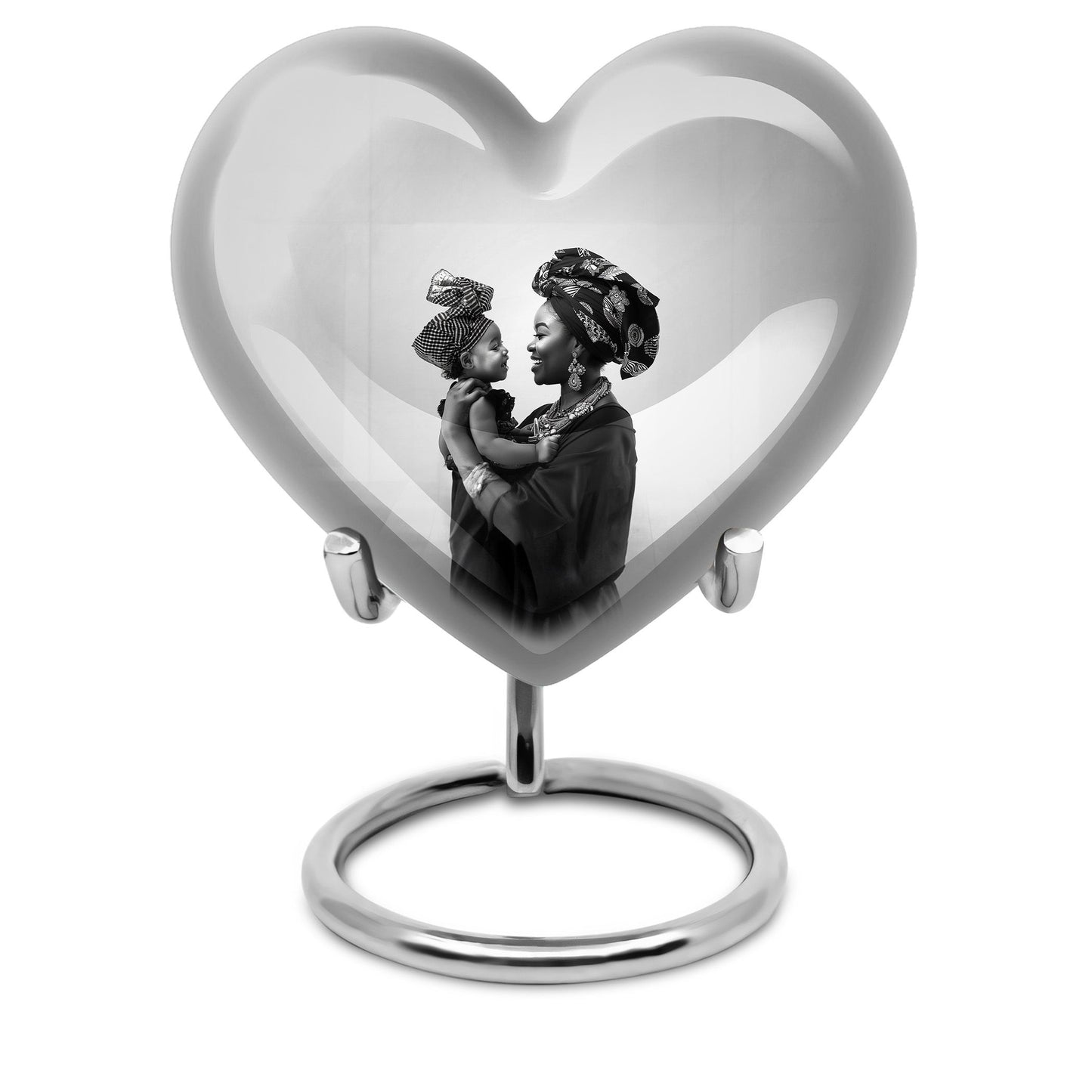 Mother Love heart Urn, a memorial urn