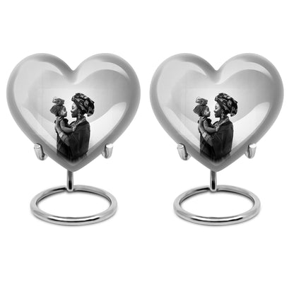 Mother Love heart Urn, a memorial urn