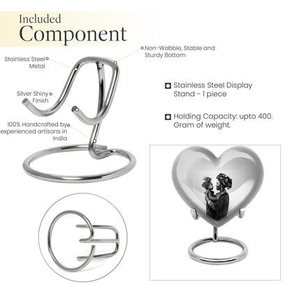 Mother Love heart Urn, a memorial urn