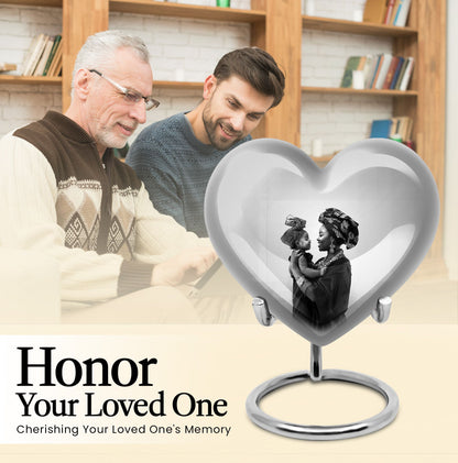 Mother Love heart Urn, a memorial urn