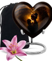 heart designed mother love urn