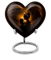 heart designed mother love urn