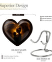 heart designed mother love urn