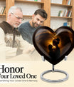 heart designed mother love urn