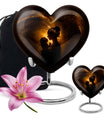 heart designed mother love urn