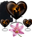 heart designed mother love urn