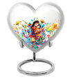 Mother Love Urn for Human Ashes – Colorful Mother's Art Memorial Urn