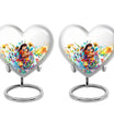Mother Love Urn for Human Ashes – Colorful Mother's Art Memorial Urn