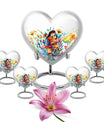 Mother Love Urn for Human Ashes – Colorful Mother's Art Memorial Urn
