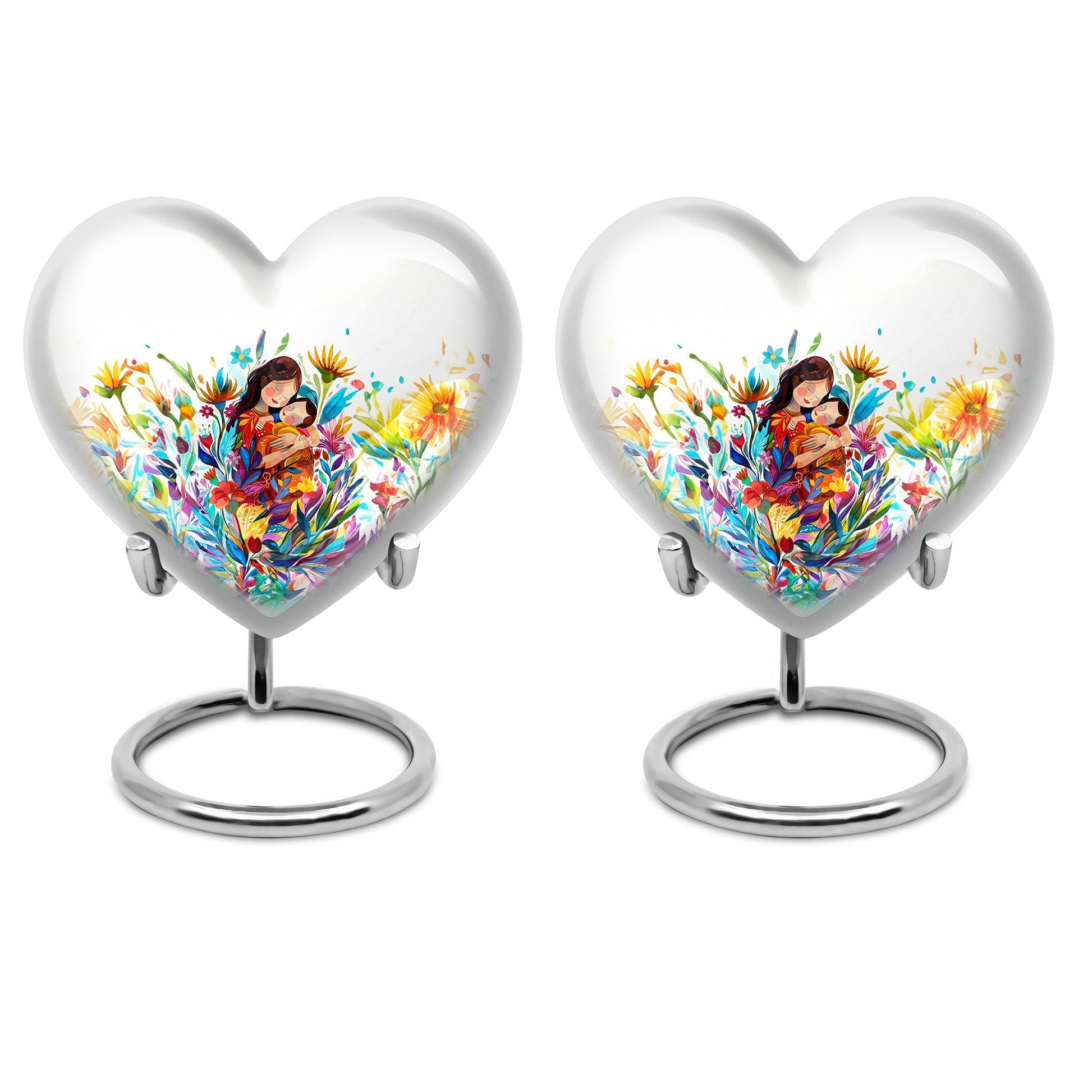Heart shaped mother love Urn