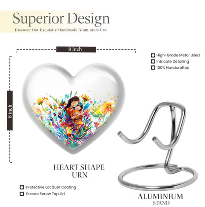 Heart shaped mother love Urn