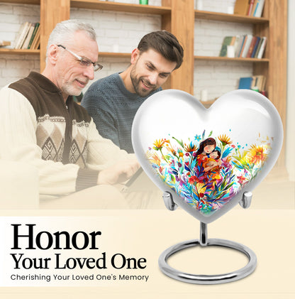 Heart shaped mother love Urn