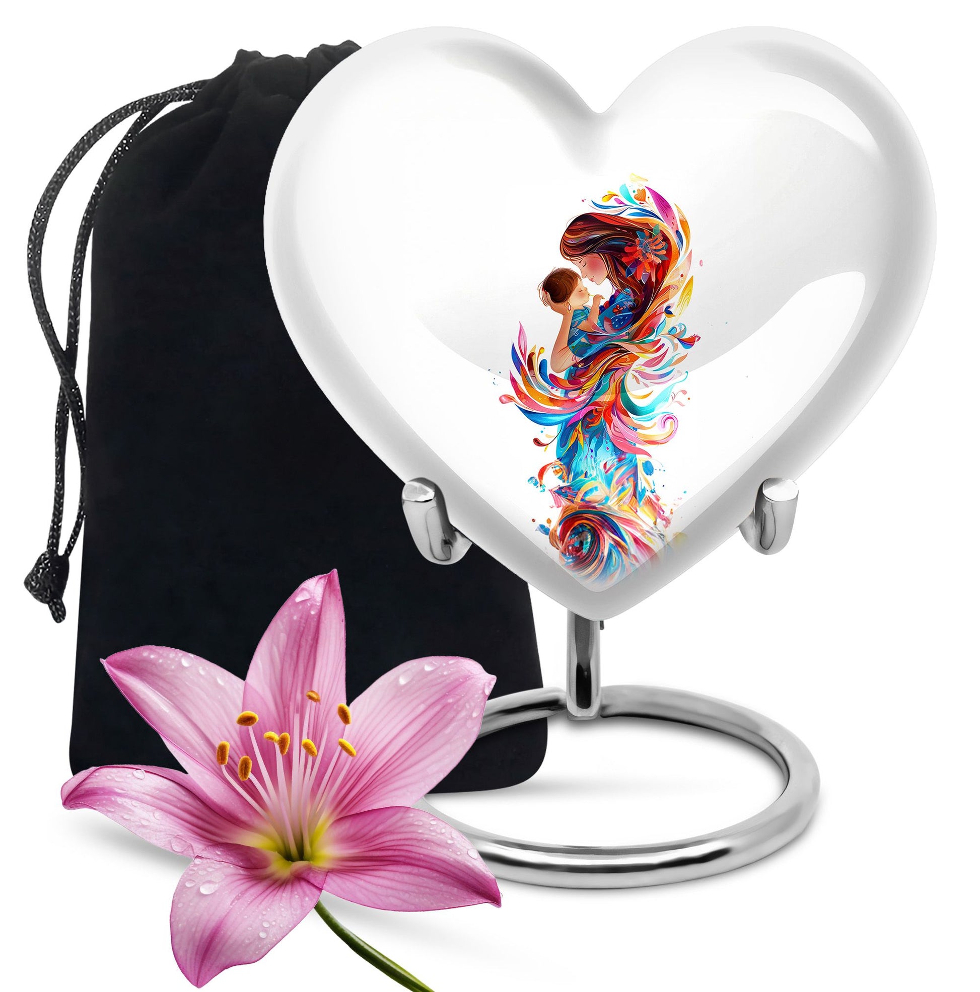 Mother's Love Artwork Urn - Mother Artistic Memorial Urn For Women