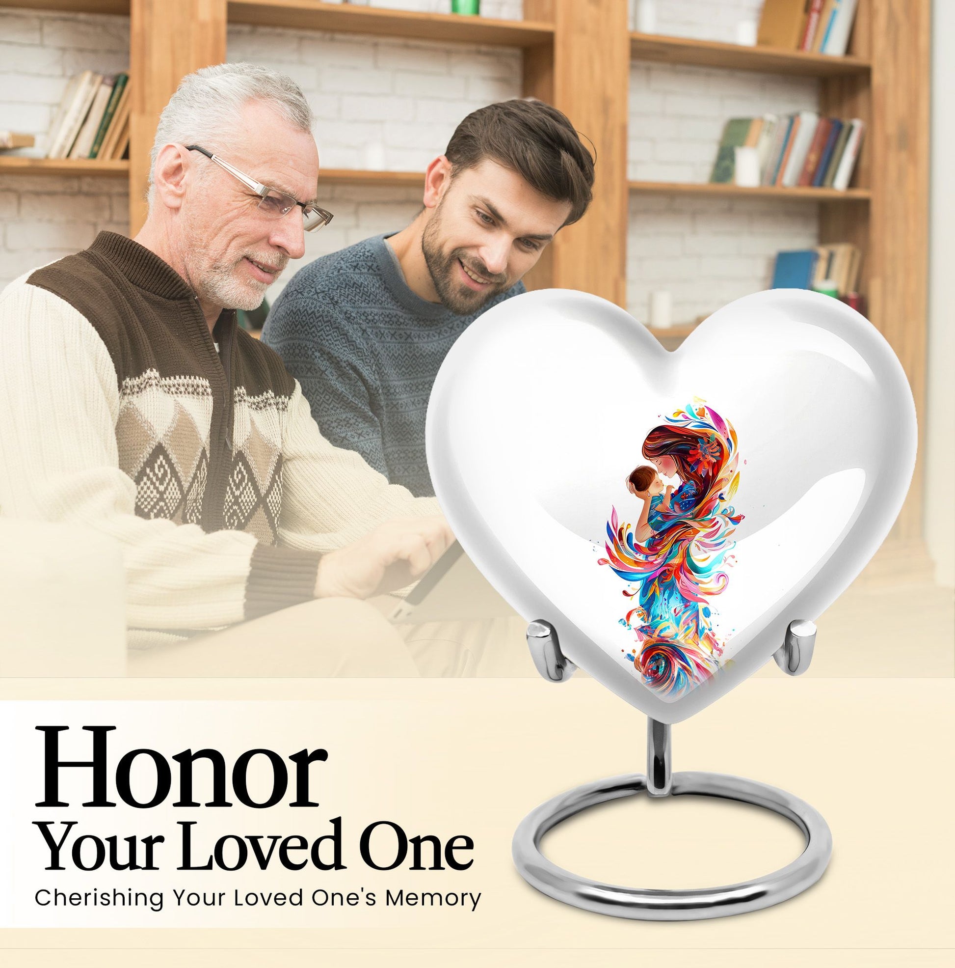 Mother Love Heart Urn,